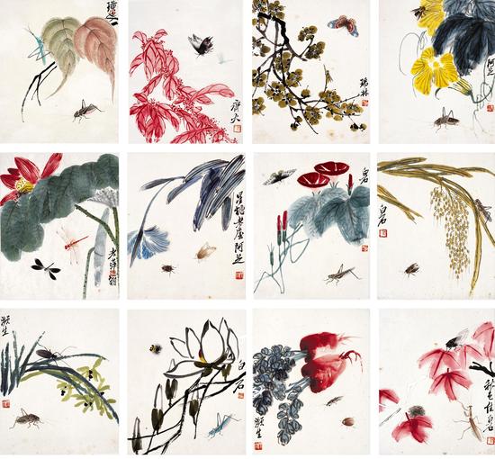 齐白石画展作品