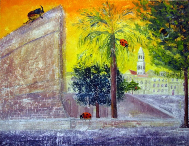 Bari.Siesta001 oil on canvas 64x83cm