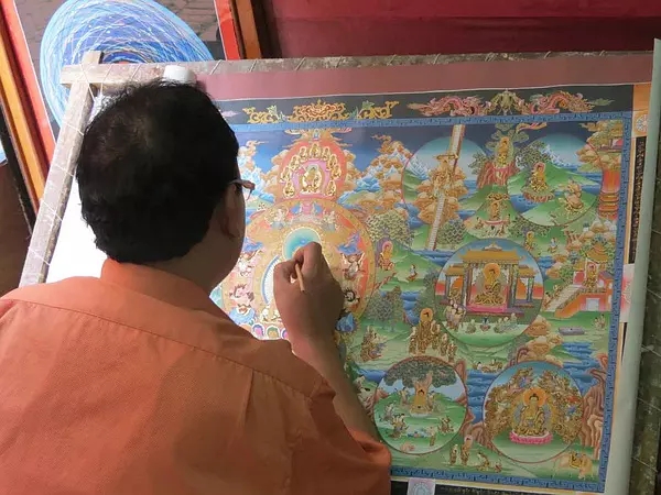 现场作画